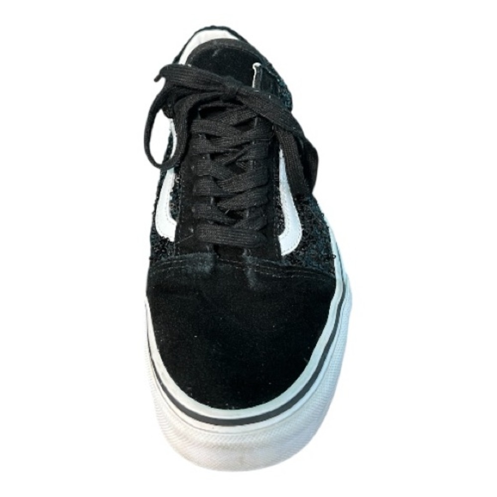 Vans Old Skool Sequins Black and White Tennis Shoes Size 10 - Picture 10 of 16